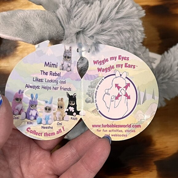 Fur Babies World Plush Animal 2017 Moose Finger Puppet Moving Eyes Kids NWT - Picture 5 of 11